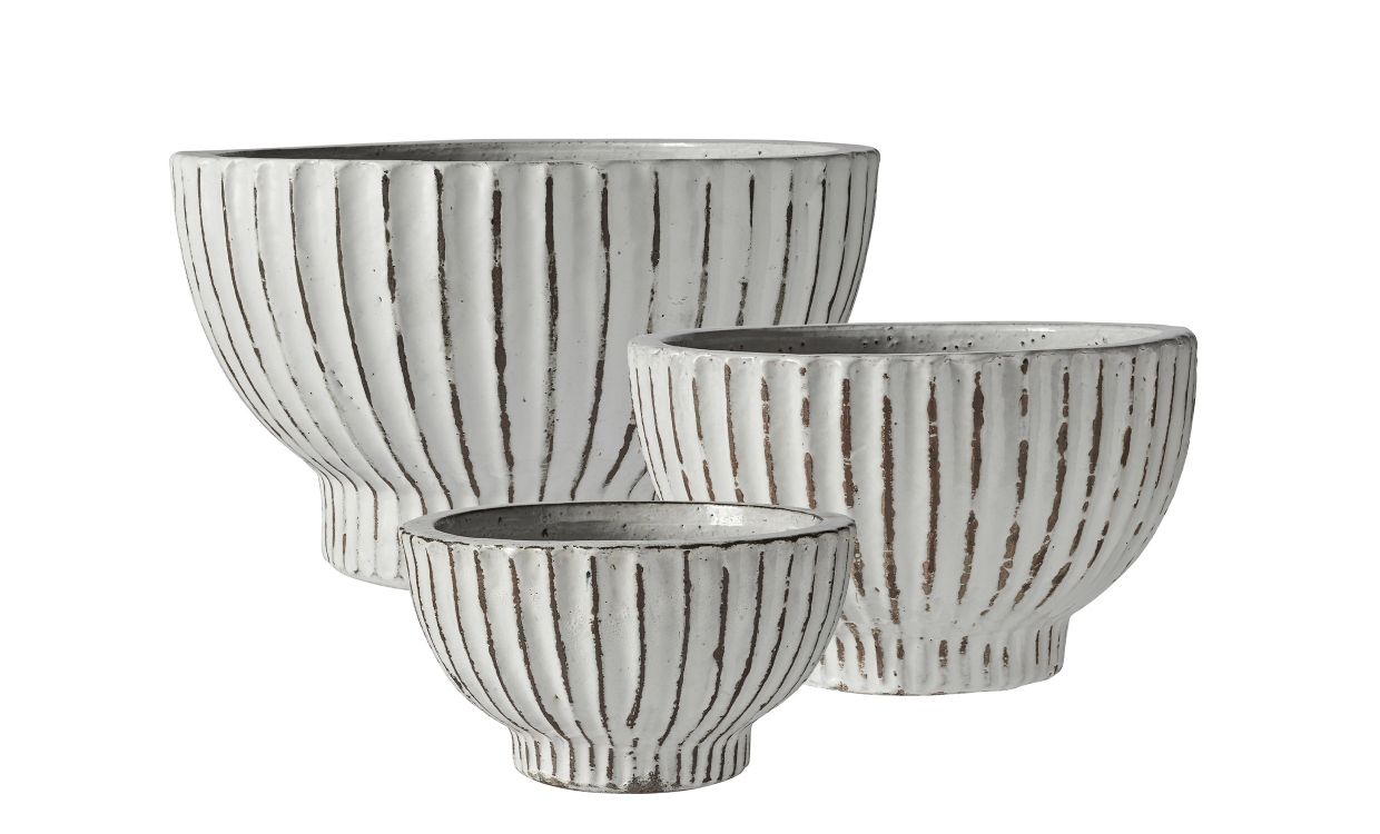 FEDORA Potte 3-pack Hvit - Utemøbler - Utepotter - Sofasandmore