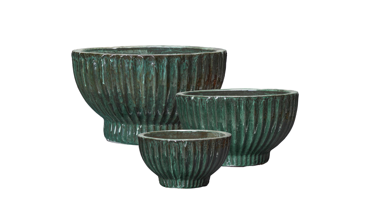 FEDORA Krukke 3-pack Grønn - Utemøbler - Utepotter - Sofasandmore
