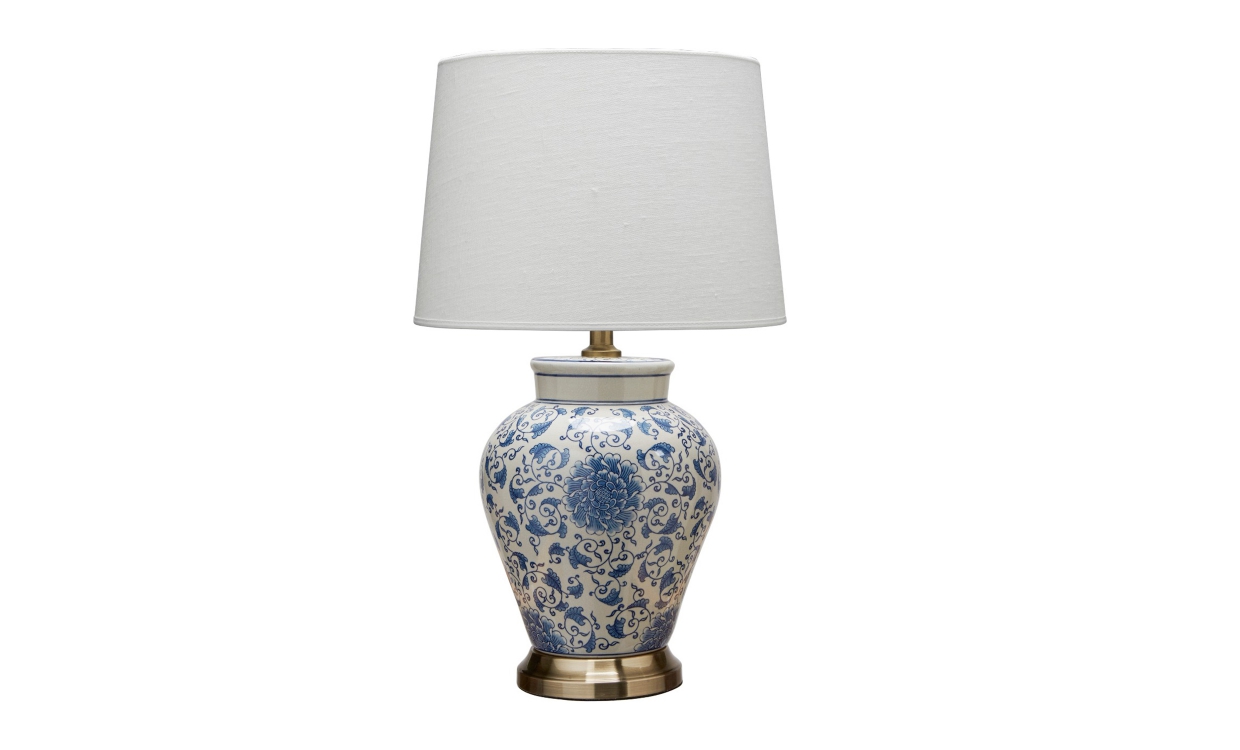 FANG HONG Bordlampe Hvit/Blå