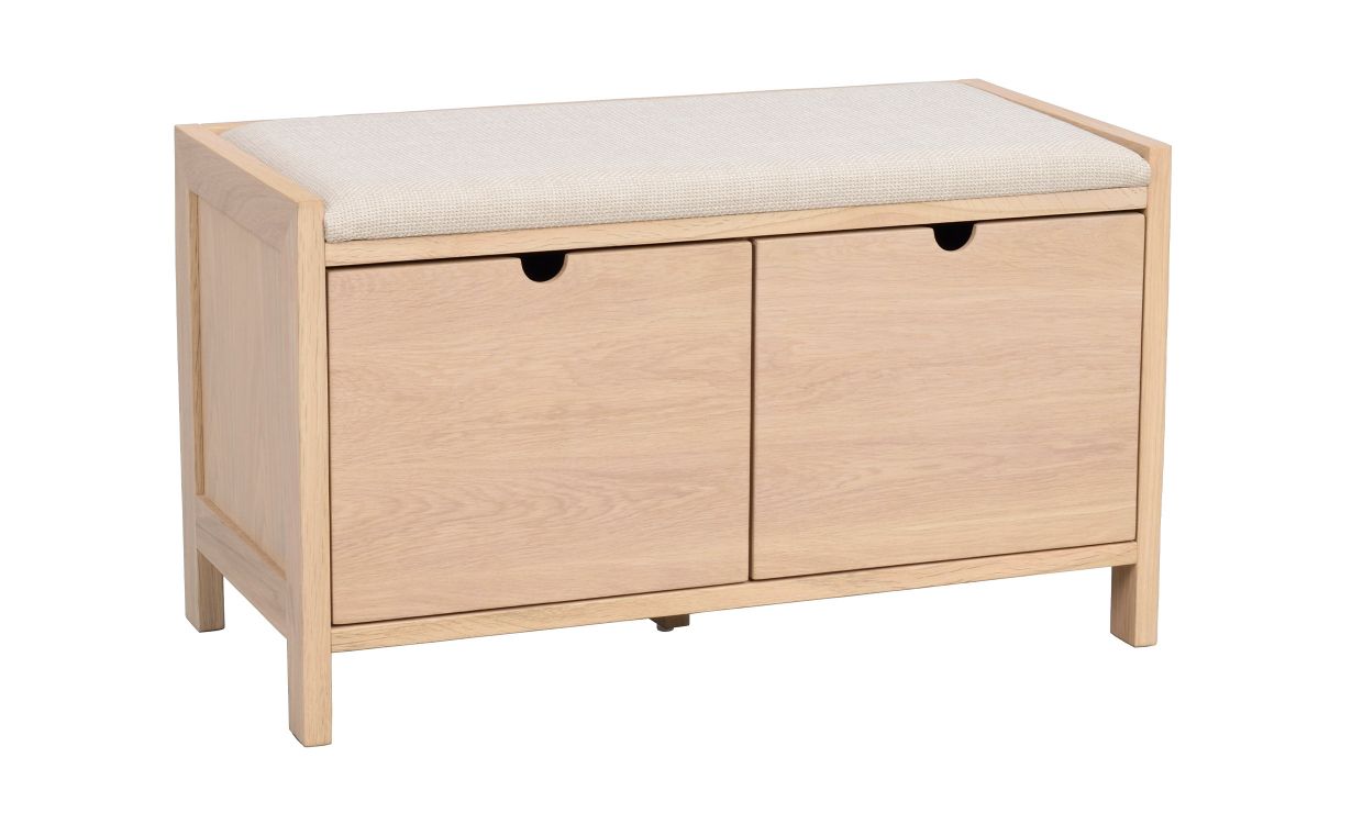 HILLMOND Benk Hvitpigmentert/Beige
