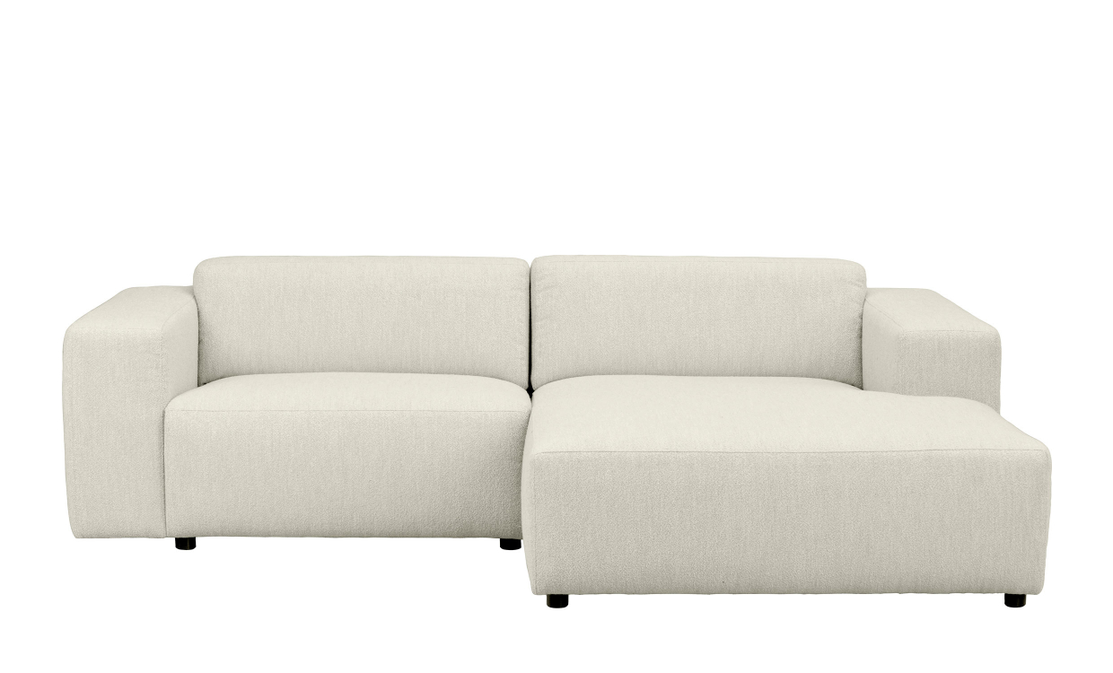 WILLARD sofa 3-seter-sjeselong høyre hvit