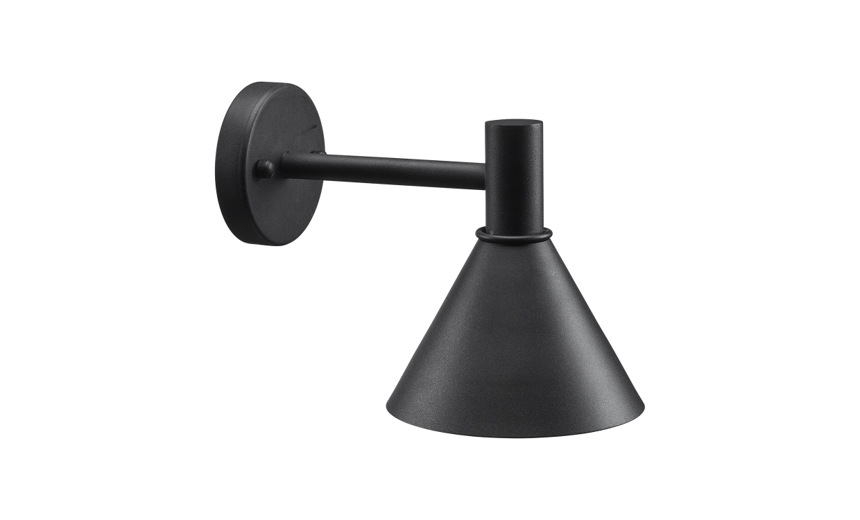 MINITRIPP Utelampe 30 cm Sort