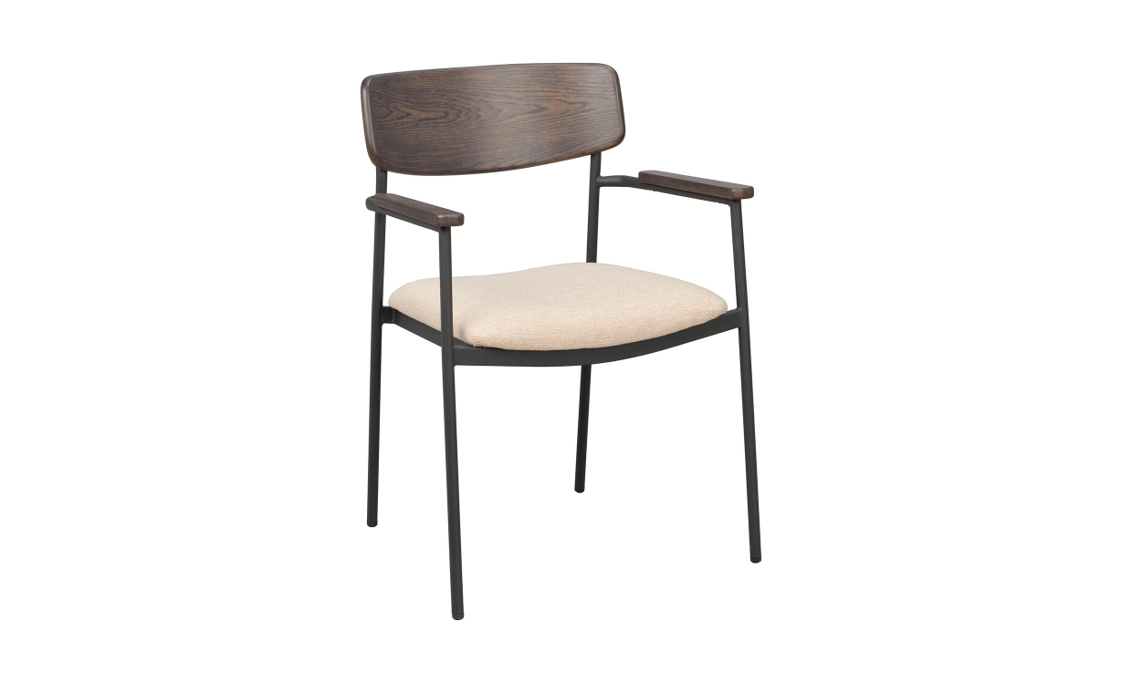 Bilde av MAYMONT Lenestol Lys beige/Brun