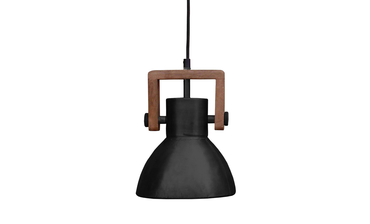 Bilde av ASHBY Taklampe Singel Svart H25, 25