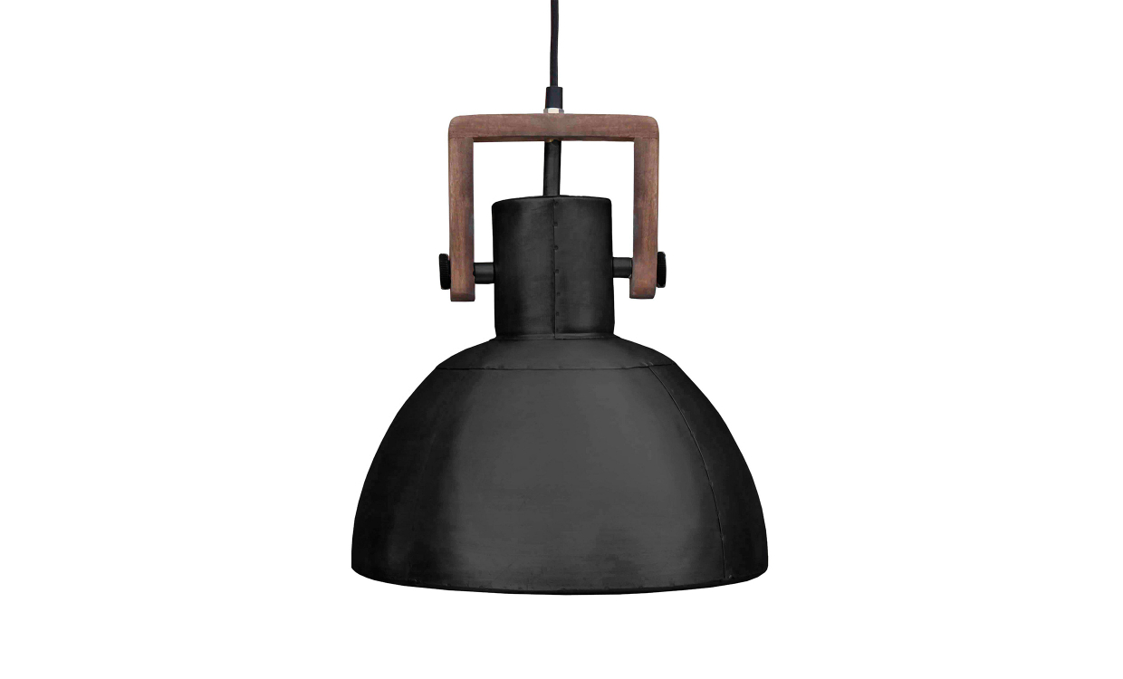 Bilde av ASHBY Taklampe Singel Svart H33, 33