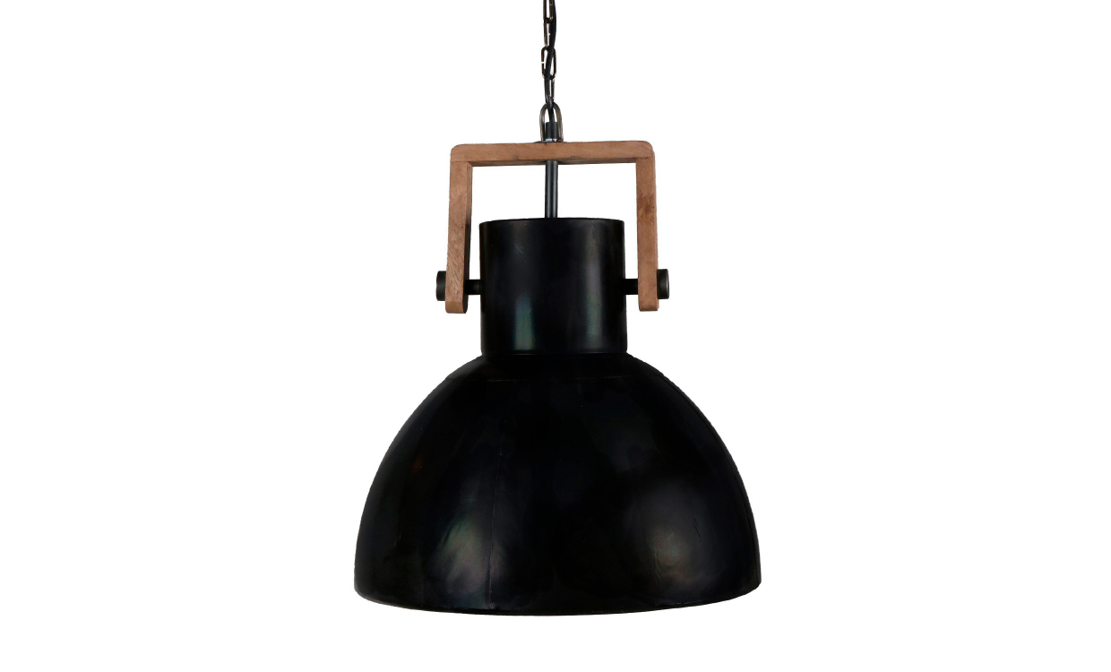 Bilde av ASHBY Taklampe Singel Svart H45, 45