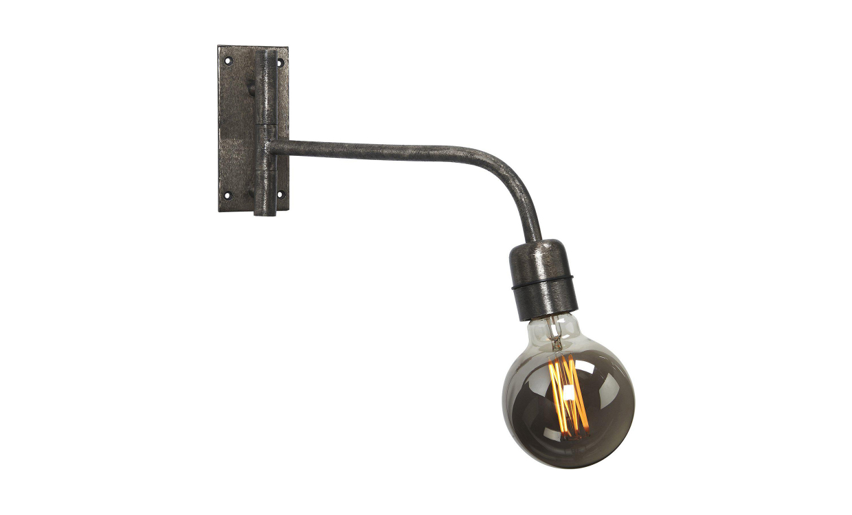 Bilde av BASE Vegglampe Sølv
