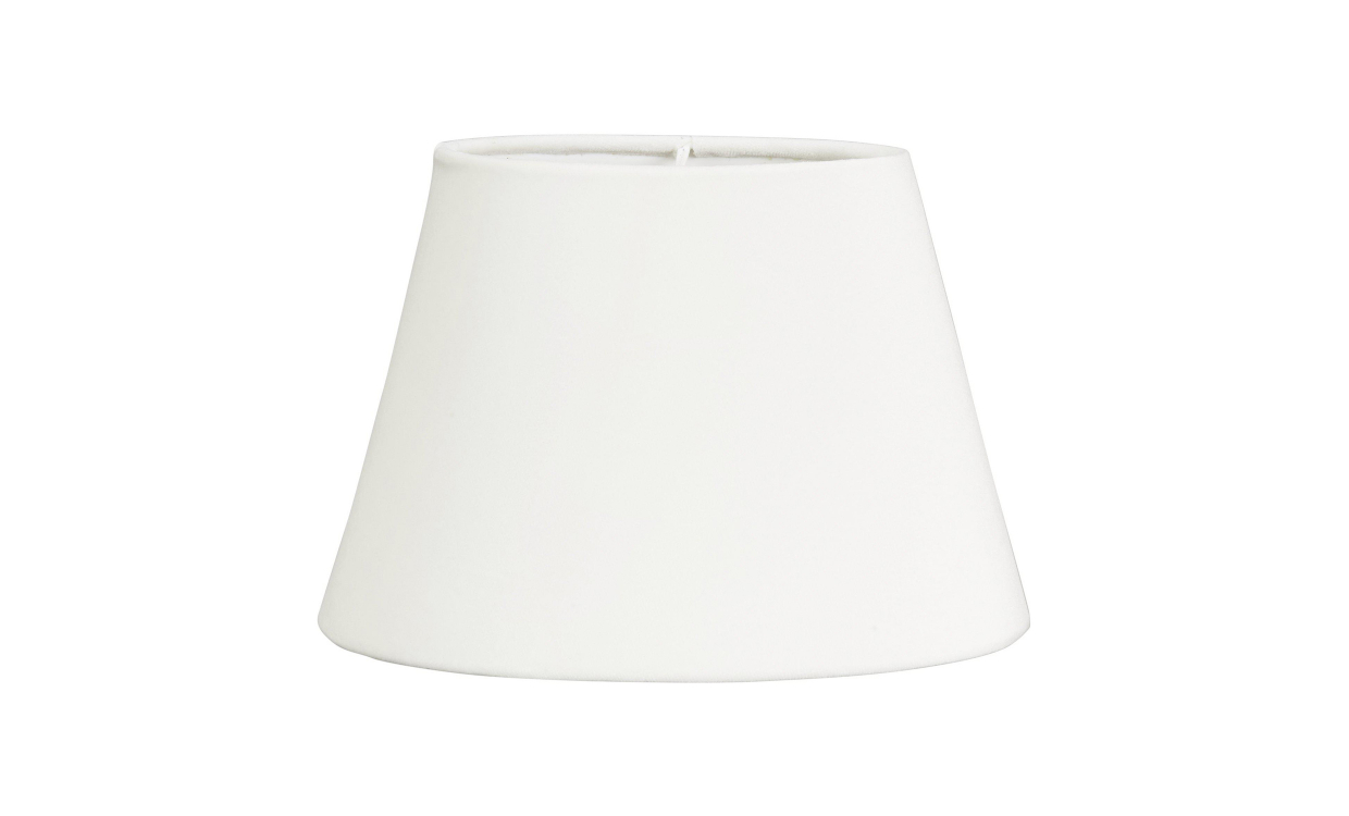 Bilde av OVAL Lampeskjerm 25 cm Velvet White