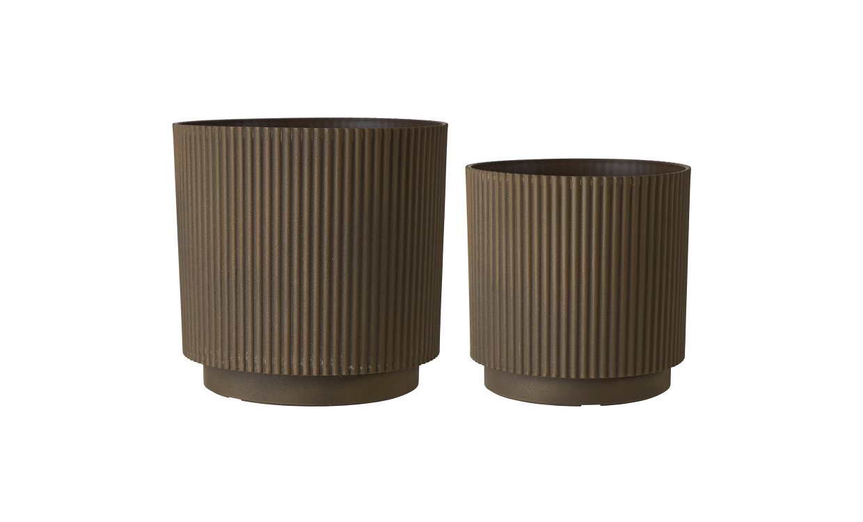 RONJA Krukke 2-pack Brun - Utemøbler - Utepotter - Sofasandmore