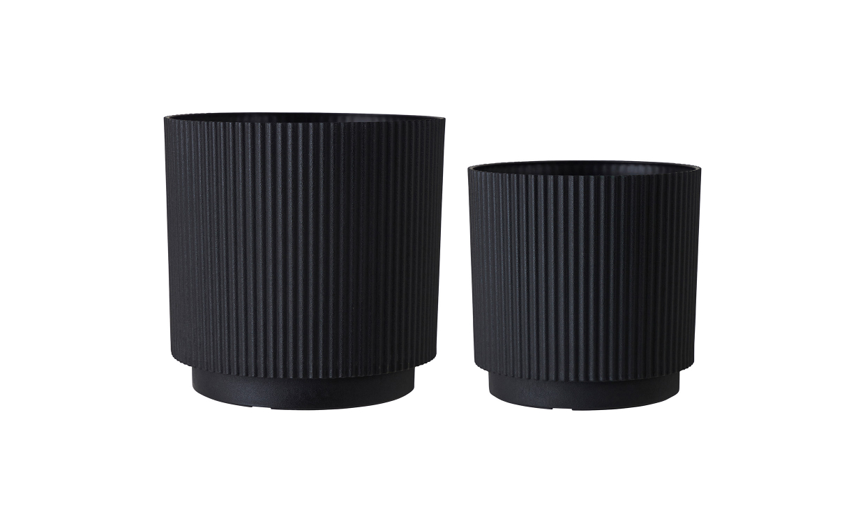 RONJA Krukke 2-pack Svart - Utemøbler - Utepotter - Sofasandmore