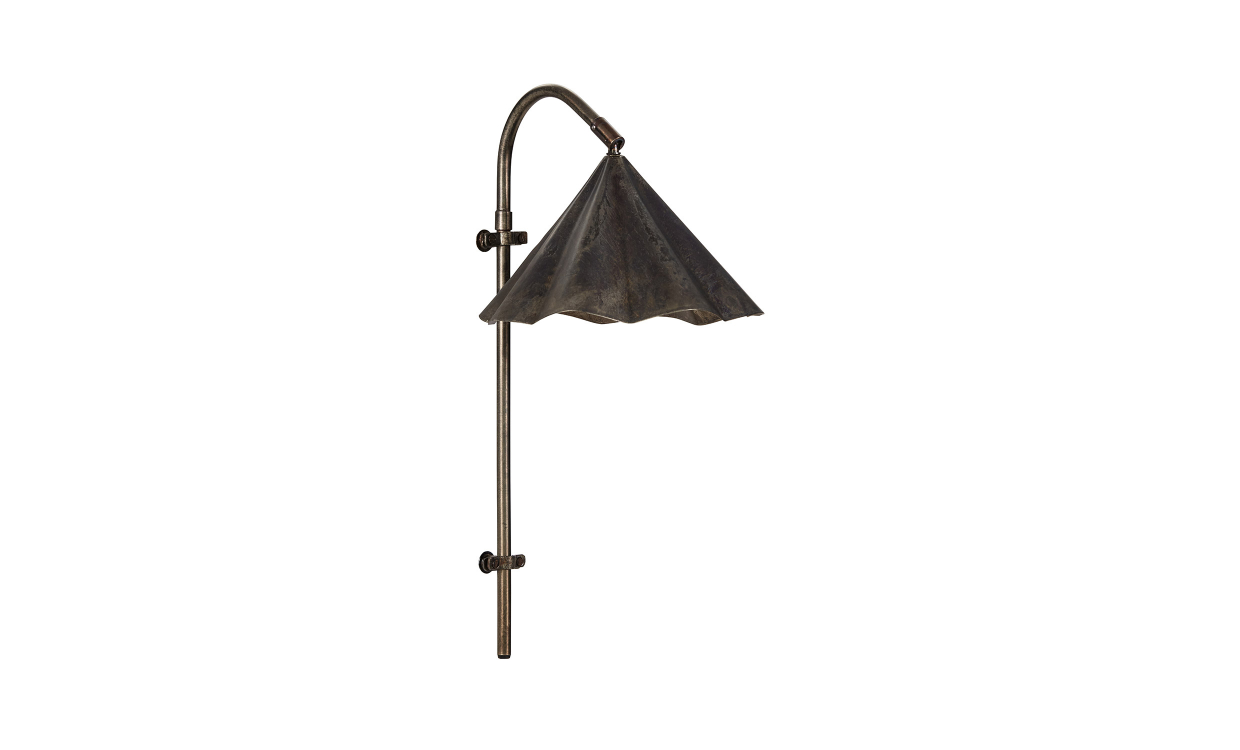 FLOLA Vegglampe Antikk Brun L