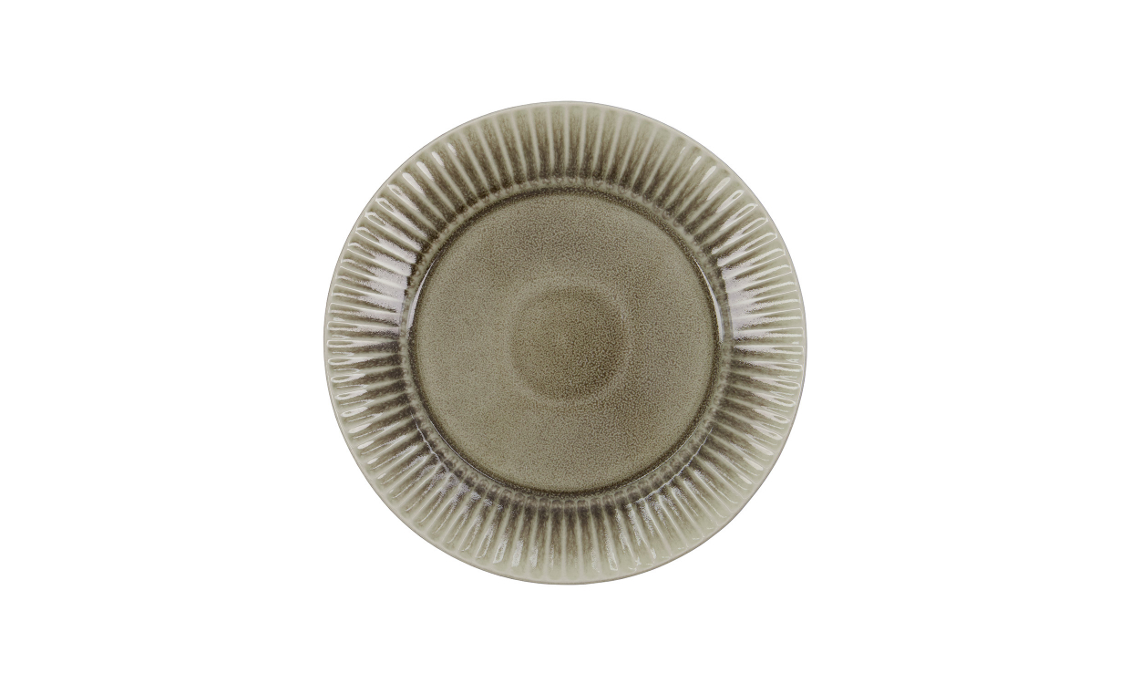 PLEAT Tallerken Grå/Brun - Kjøkken og servering - Borddekking og servering - Sofasandmore