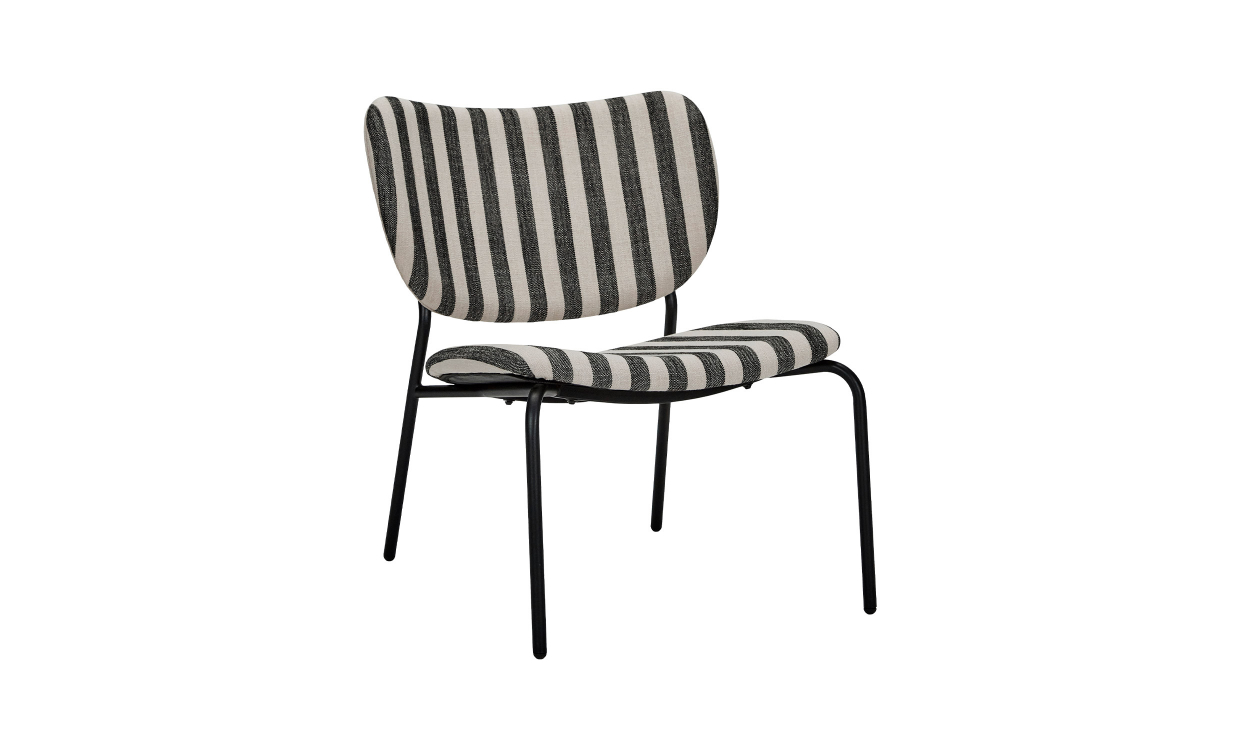 Bilde av LONGA Lenestol Svart/Offwhite