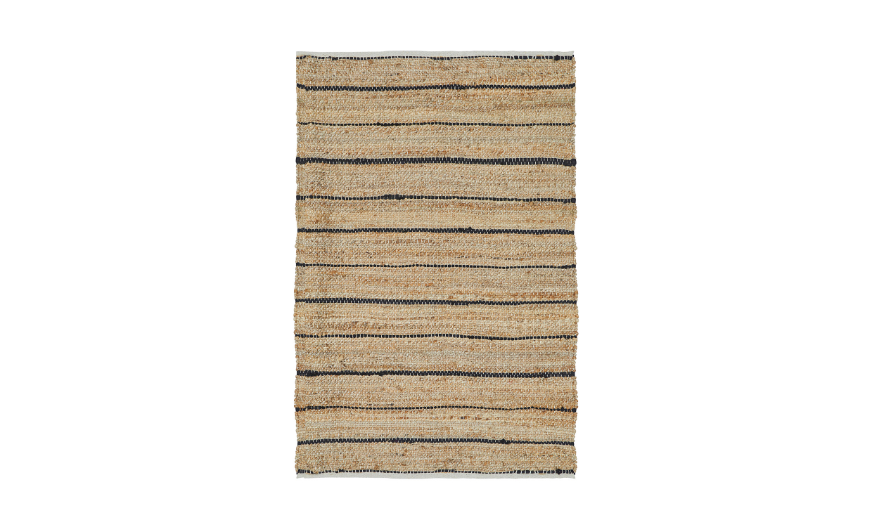 JUTE Teppe 160x240 Natur/Svart - Tepper og tekstiler - Tepper - Jutetepper - Sofasandmore