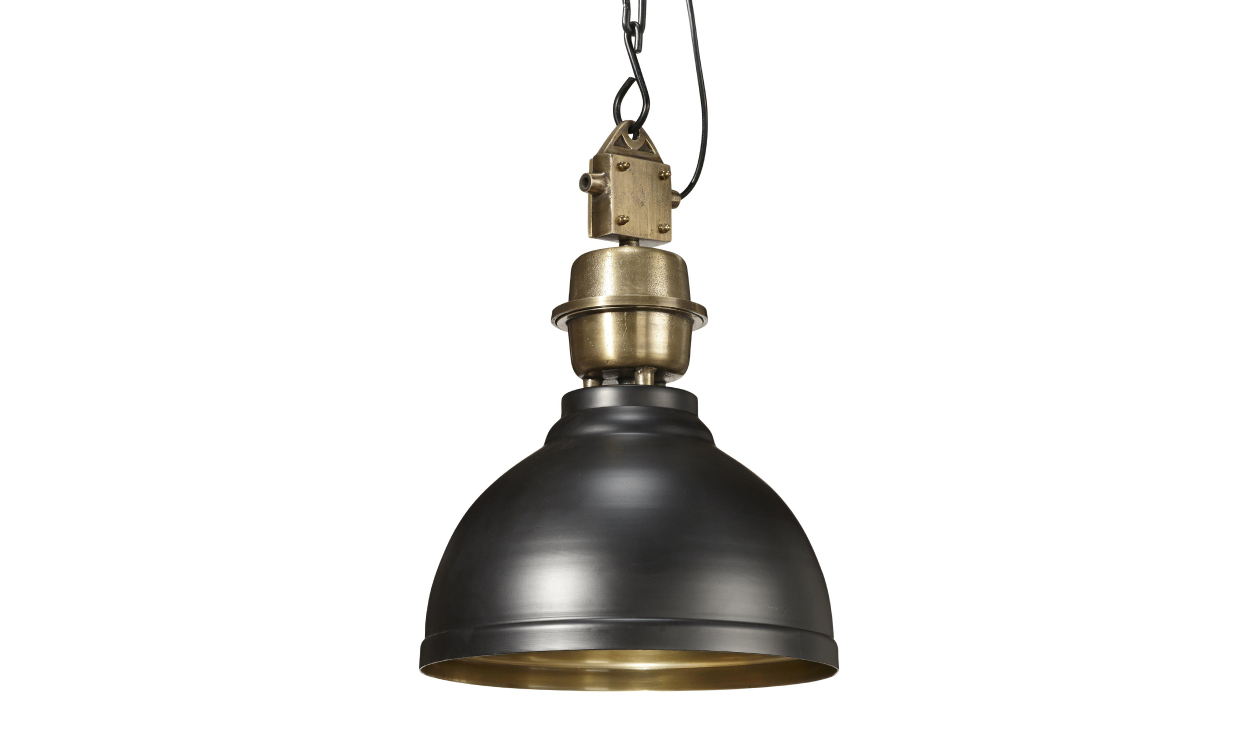 Bilde av MANCHESTER Taklampe Svart/Messing 35 cm, 35