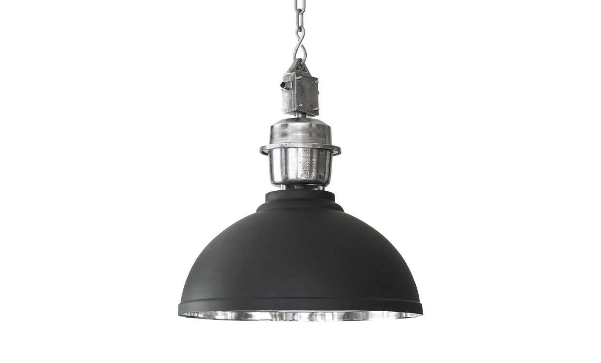 MANCHESTER Taklampe Svart/Sølv 35 cm, 35