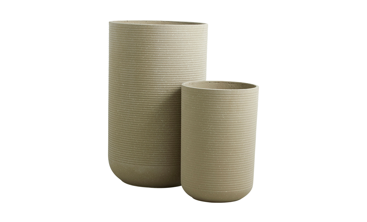 GRANITO Potte 2-sett Beige - Utemøbler - Utepotter - Sofasandmore