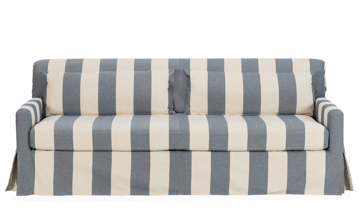 TOFTE Sovesofa Stripete Blå - Sofaer - Sovesofaer - Sofasandmore