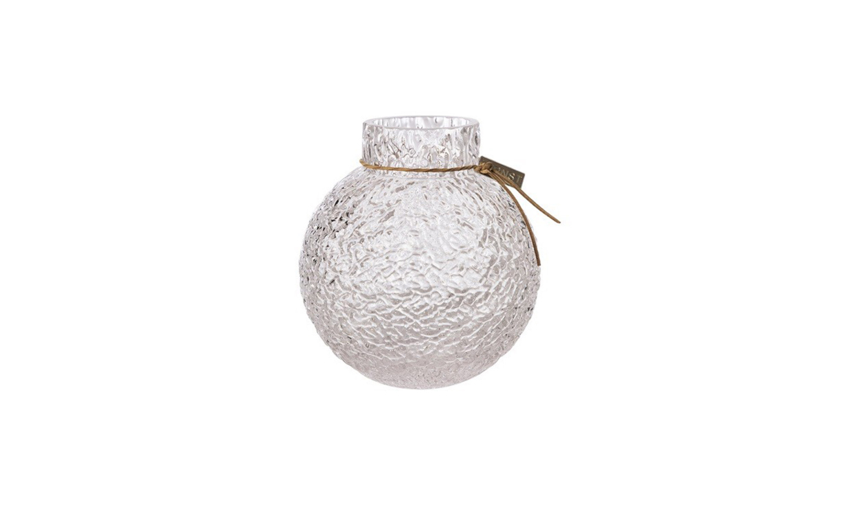 GLASSVASE Mønstret Struktur 30 cm klar, 30