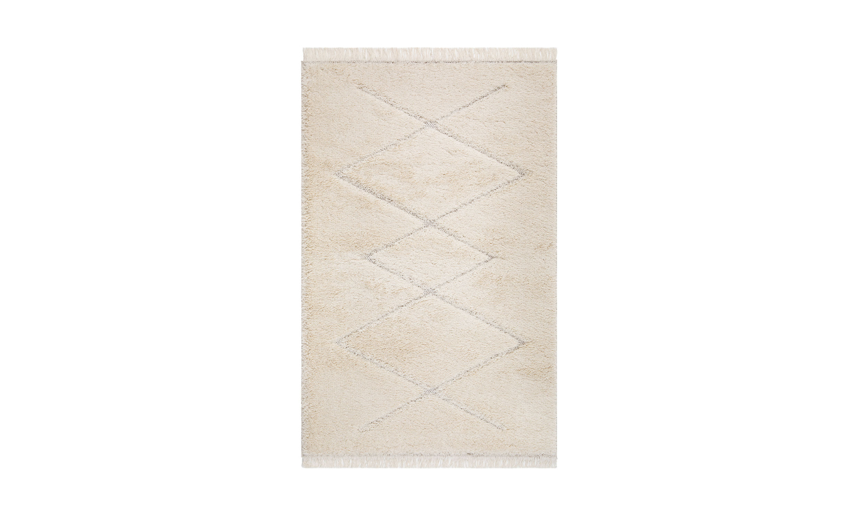Bilde av ANTON Teppe Berber Hvit 235x330
