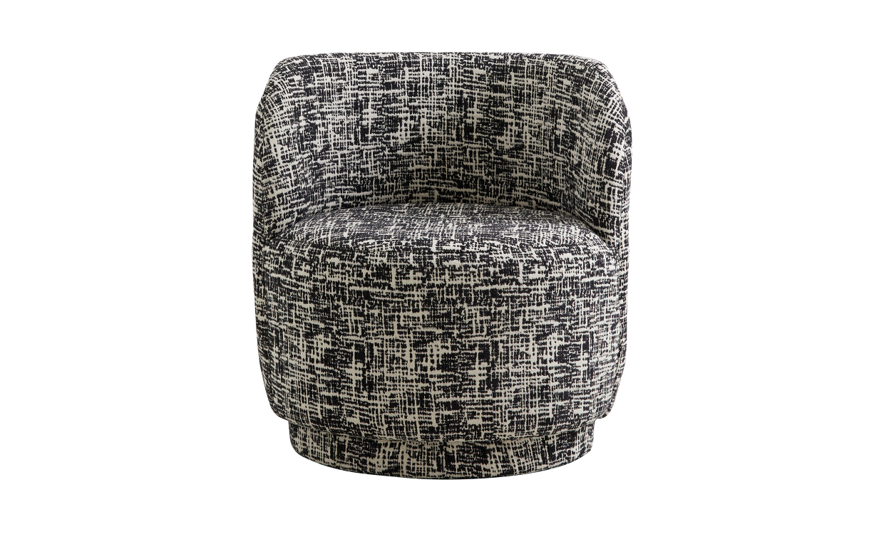 BOMU Loungestol Svart/Hvit - Lenestoler - Sofasandmore