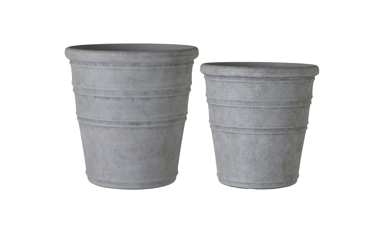 MAJVOR Krukke 2-pack Grå - Utemøbler - Utepotter - Sofasandmore