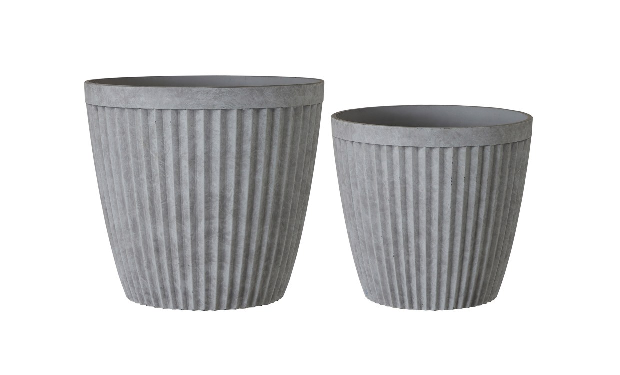 ADMIRA Potte 2-pack Grå - Utemøbler - Utepotter - Sofasandmore