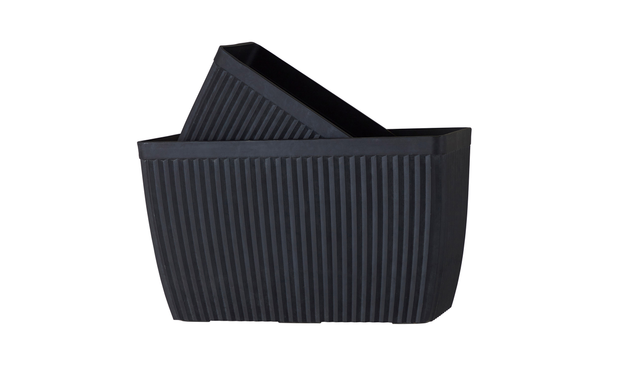 ADMIRA Krukke Avlang 2-pack Svart - Utemøbler - Utepotter - Sofasandmore