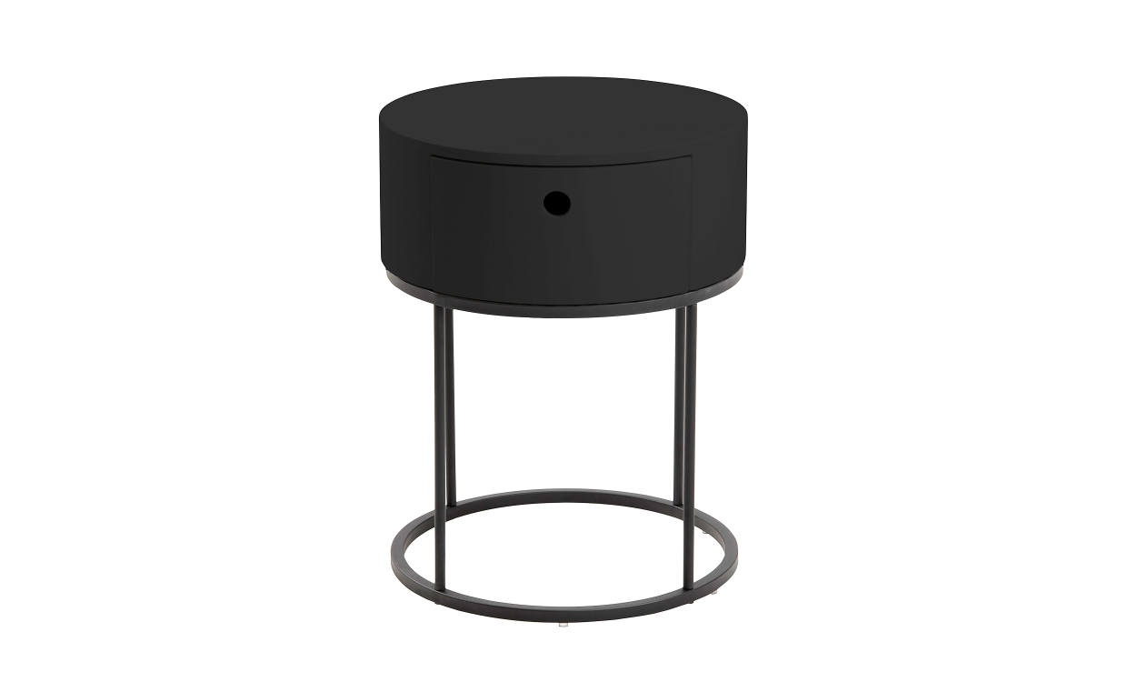 LO Nattbord Sort - Soverom - Soveromsmøbler - Nattbord - Sofasandmore