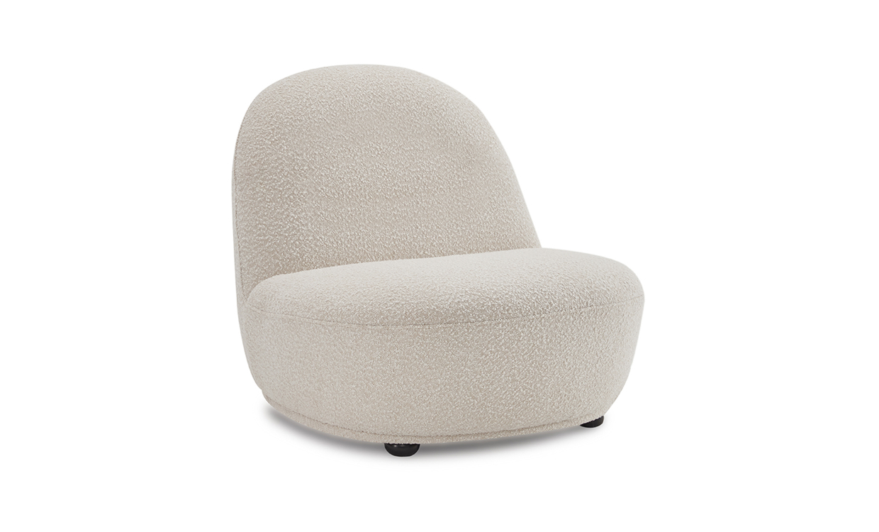 BOOGI Lenestol Bouclé Offwhite - Lenestoler - Sofasandmore