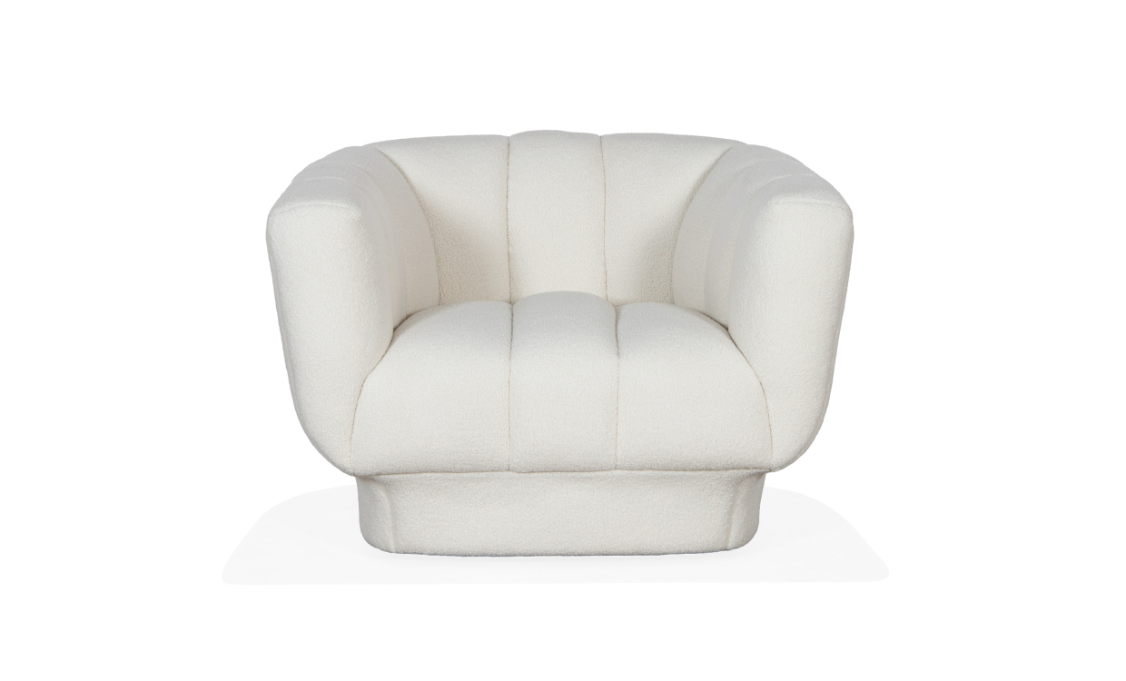 LE-BON Lenestol Teddy Offwhite - Lenestoler - Sofasandmore