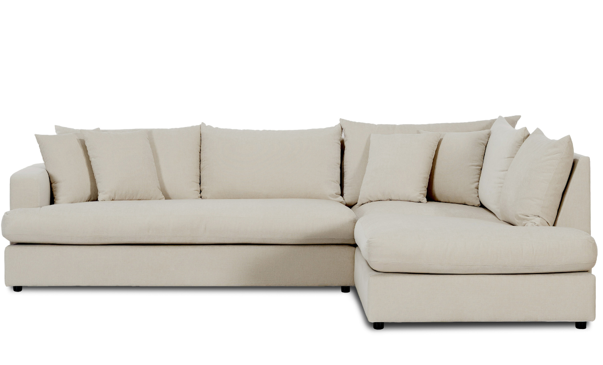Bilde av BOLNUEVO L-sofa Høyre Hel Pute Beige