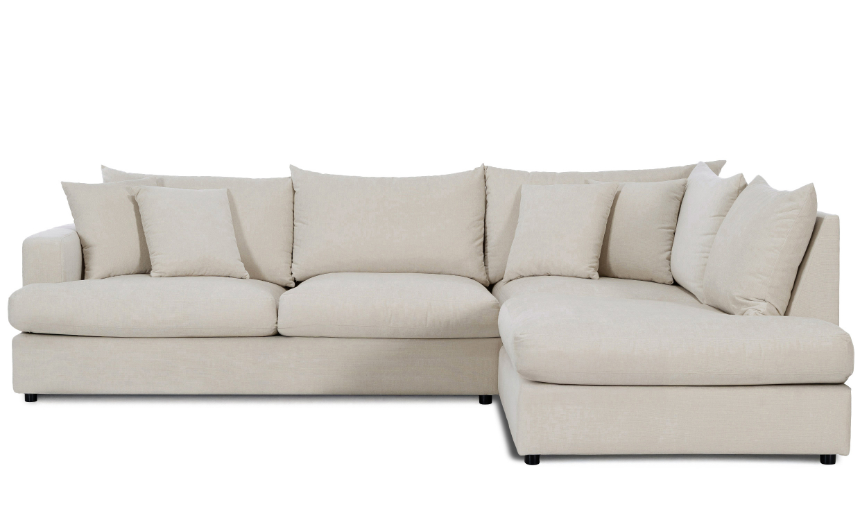 Bilde av BOLNUEVO L-sofa Høyre Beige