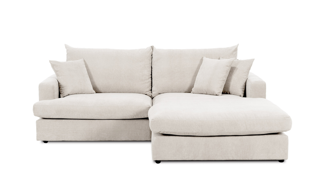 Bilde av BOLNUEVO Divansofa Høyre Offwhite