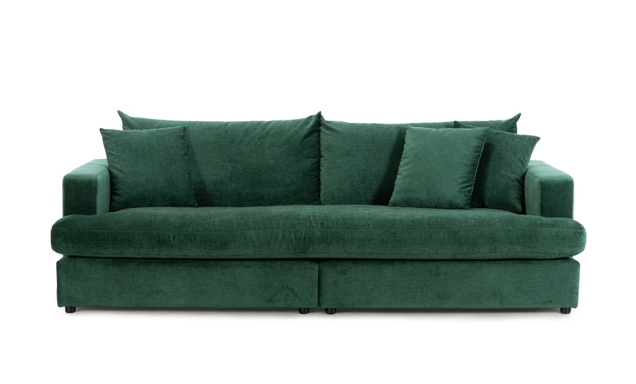 BOLNUEVO 3-seters sofa Hel Pute Grønn - Sofaer - 3-seters sofaer - Sofasandmore