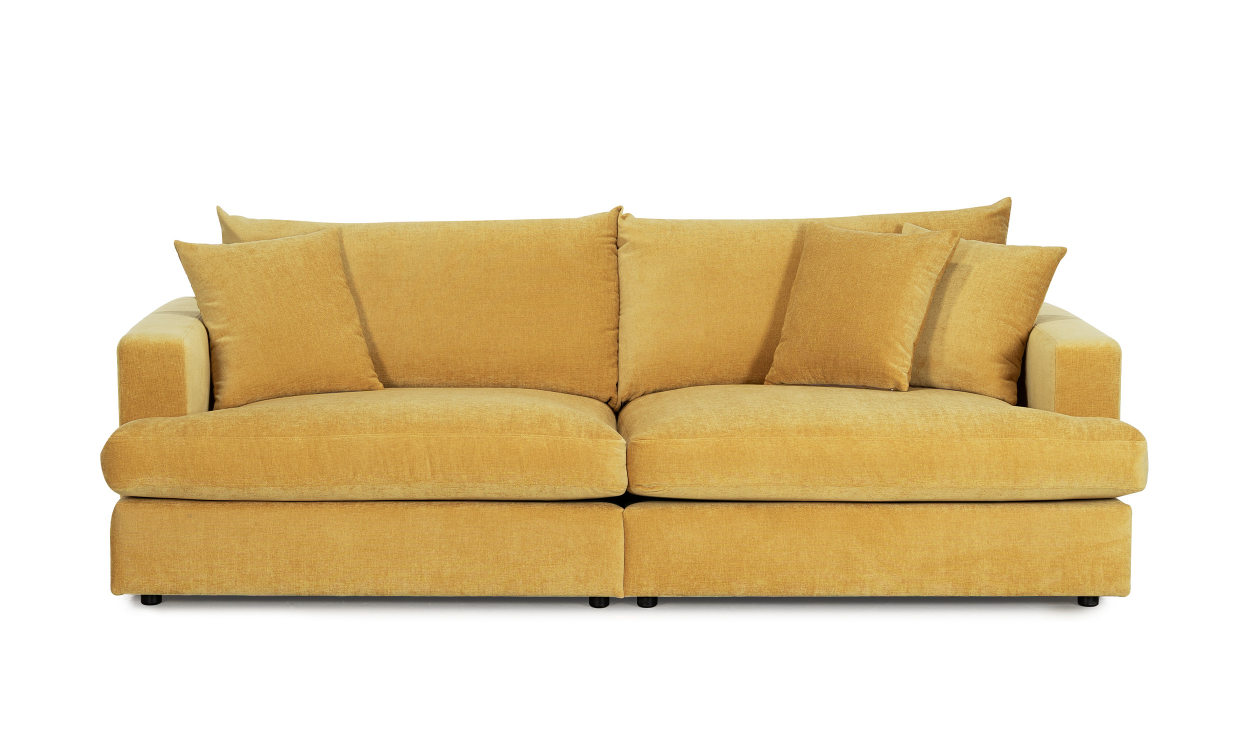 Bilde av BOLNUEVO 3-seters sofa Sennepsgul