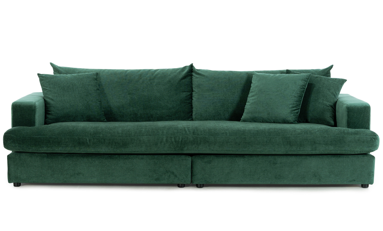 BOLNUEVO 4-seters sofa Hel Pute Grønn - Sofaer - 4-seters sofaer - Sofasandmore