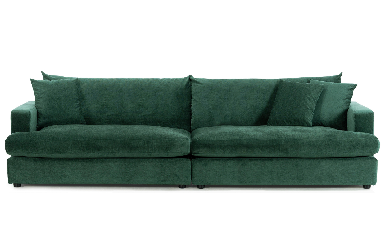 BOLNUEVO 4-seters sofa Grønn