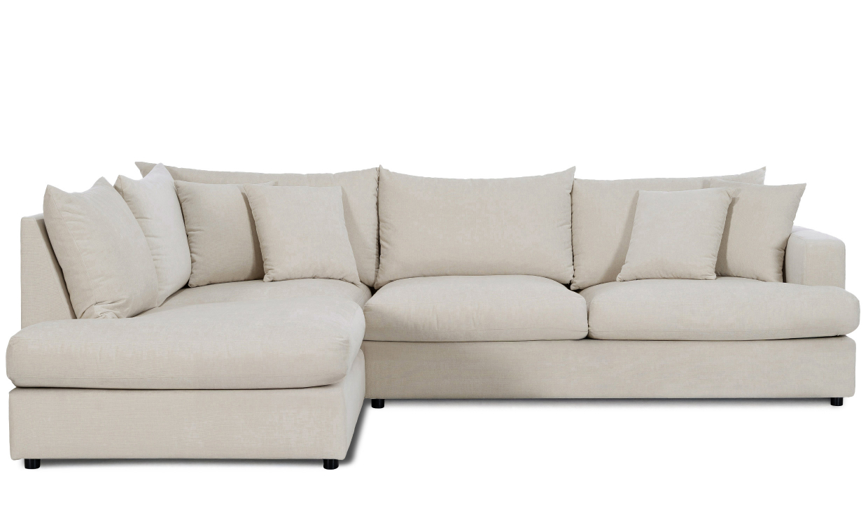 BOLNUEVO L-sofa Venstre Beige - Sofaer - Hjørnesofaer - Sofasandmore