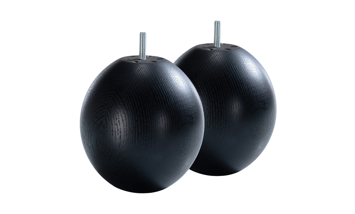 BUBBLE Møbelben 2-pakning Sort 14 cm