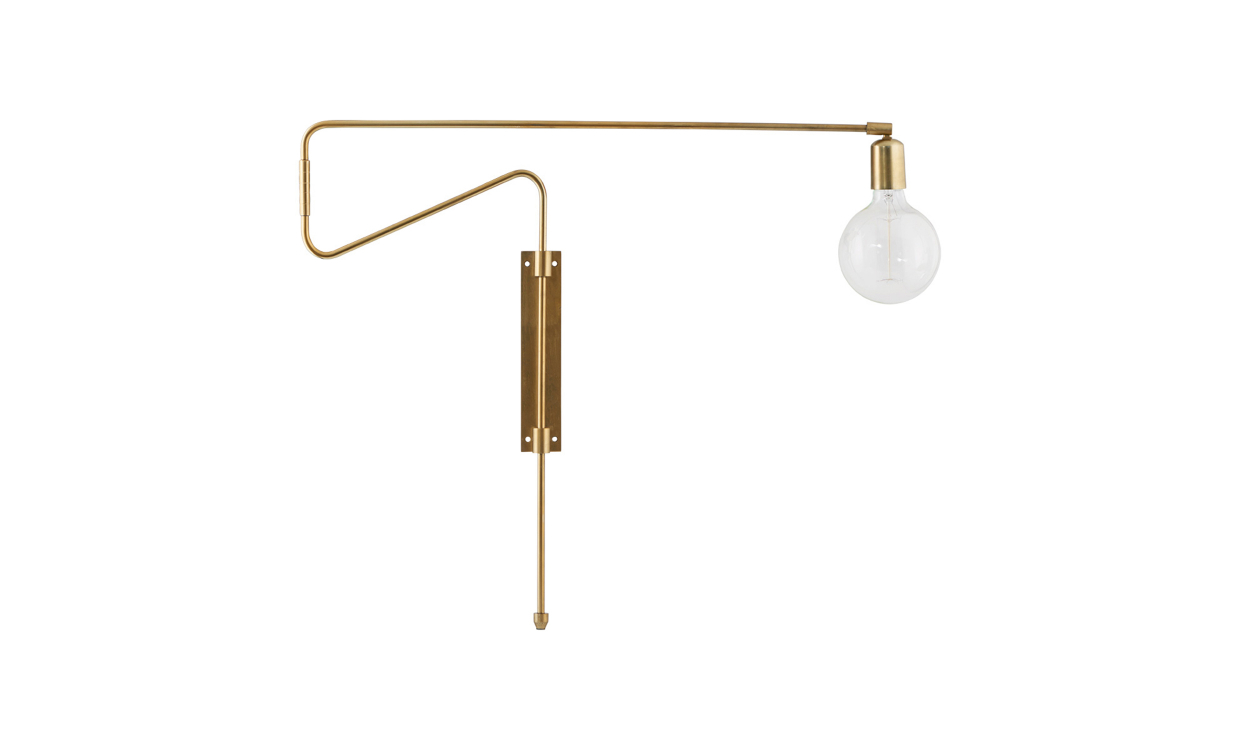 Bilde av SWING Vegglampe Messing 70 cm