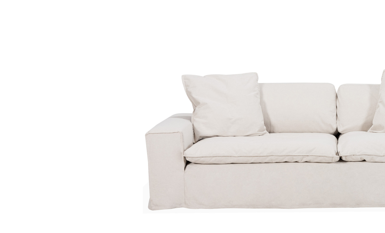 TREKK Dover Grand Deluxe 3-seters sofa Sandbeige - Klær - Sofasandmore
