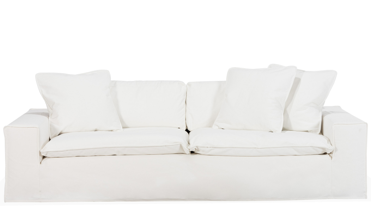 DOVER Grand Deluxe 4-seters sofa Hvit