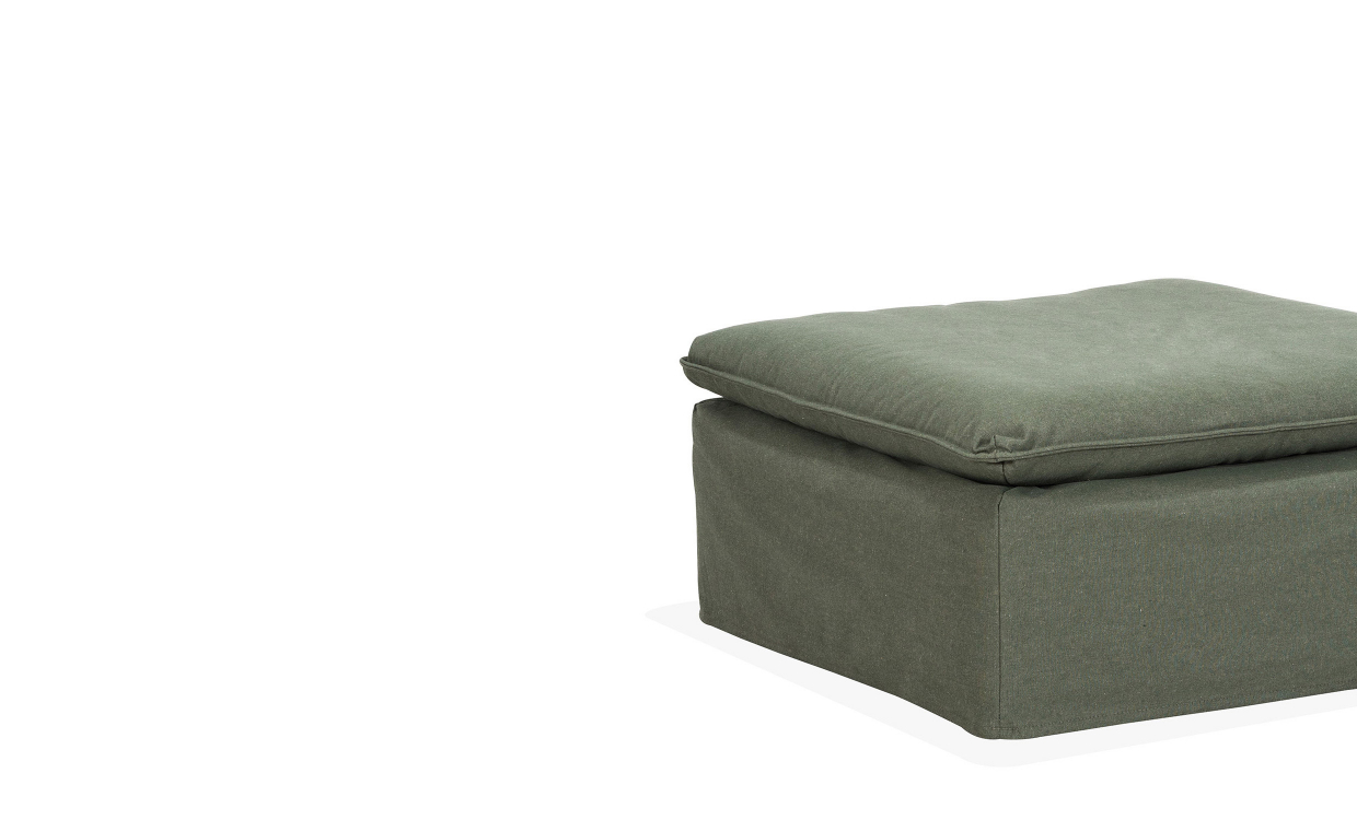 MOLSTER Dover Grand Deluxe fotskammel Grønn