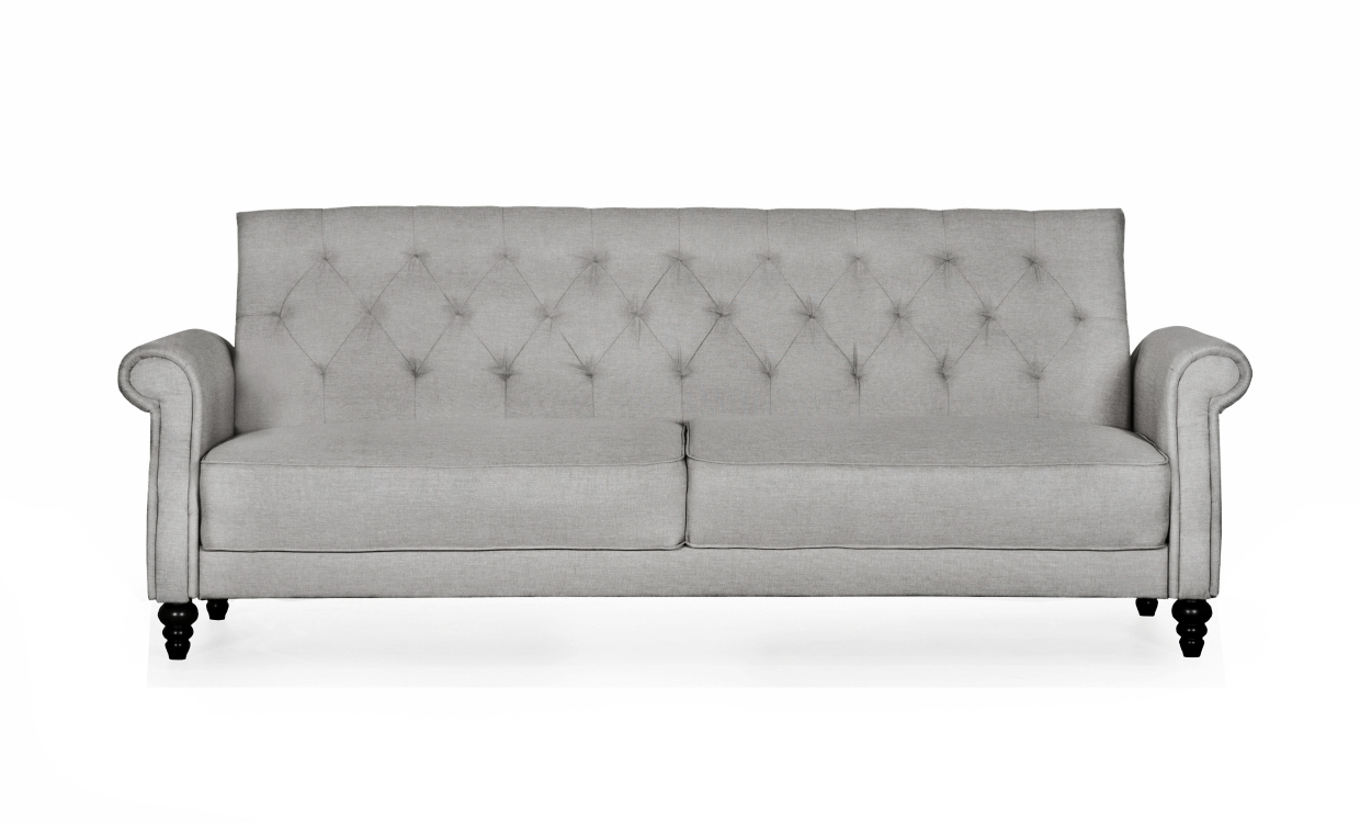 LEEDS Sovesofa Chesterfield Lys grå - Sofaer - Sovesofaer - Sofasandmore