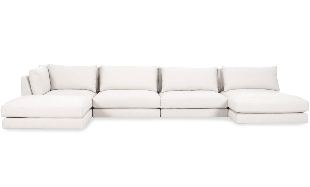 LYON Sofa Stor Vendbar Hvit - Sofaer - U-sofaer - Sofasandmore