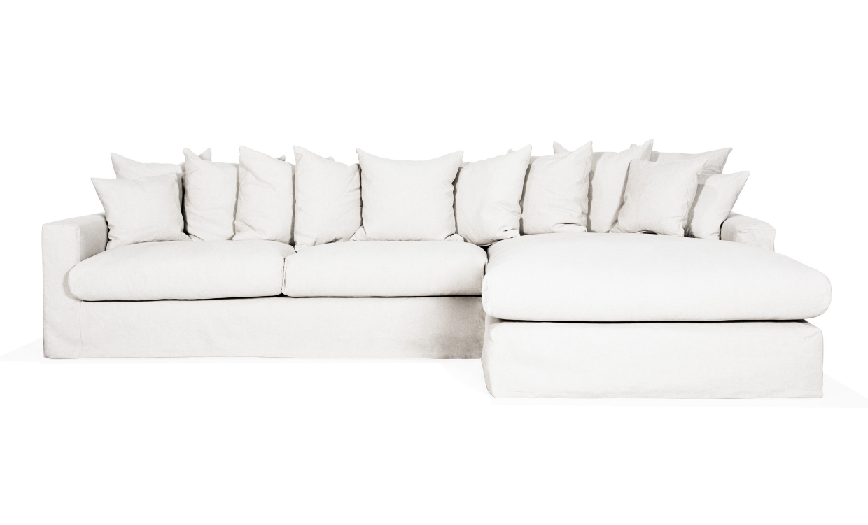 MONACO Premium Sofa Høyre Hvit