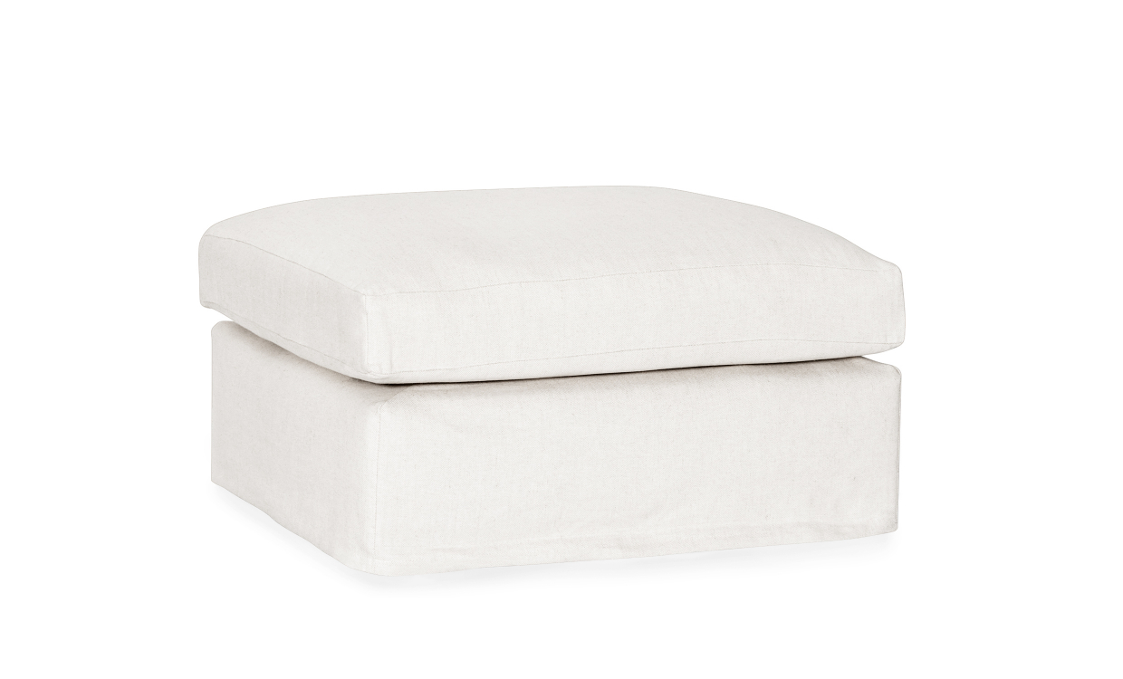 MONACO Premium fotskammel Hvit - Sofaer - Fotskamler - Sofasandmore