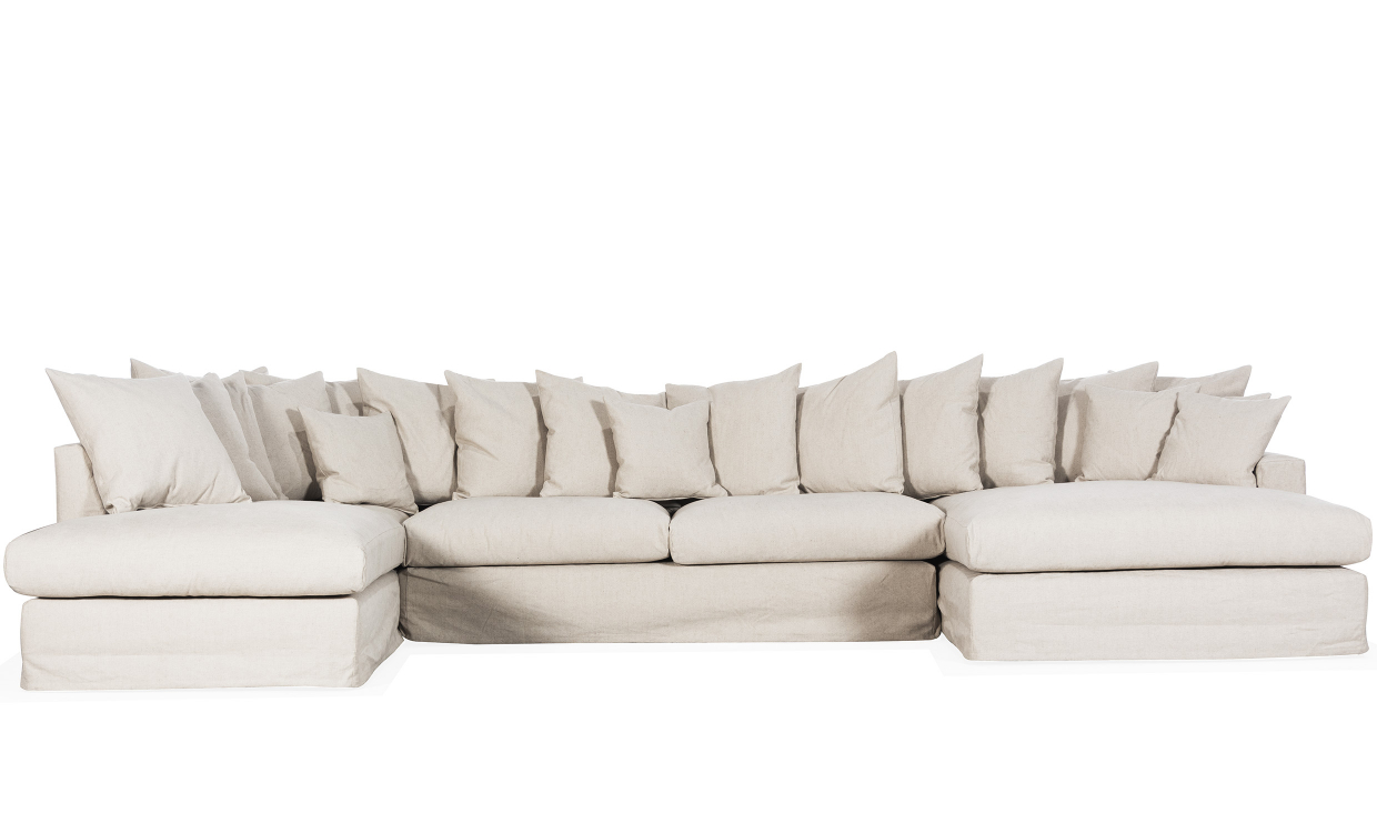 MONACO U-sofa Venstre Beige - Sofaer - U-sofaer - Sofasandmore