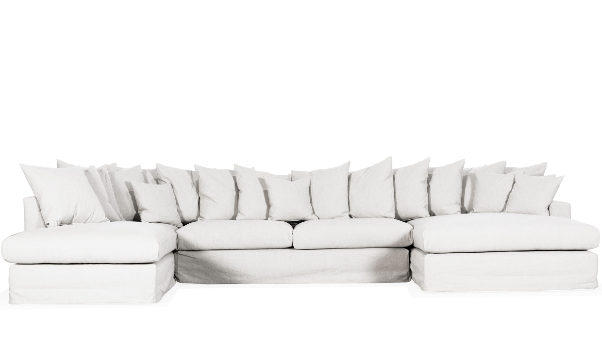 MONACO U-Sofa Venstre Hvit - Sofaer - U-sofaer - Sofasandmore